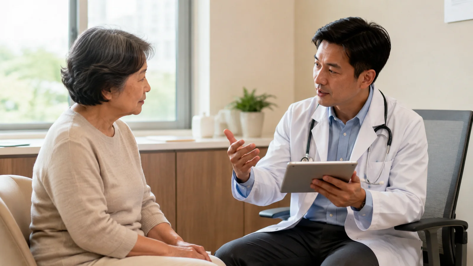 A scene representative of medical practice life in Canada