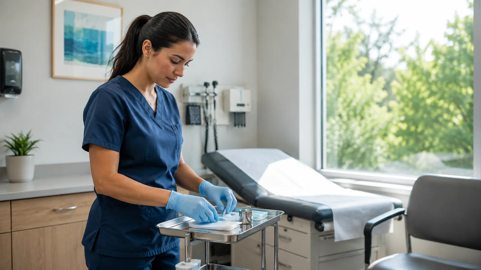 A scene representative of medical practice life in New Zealand