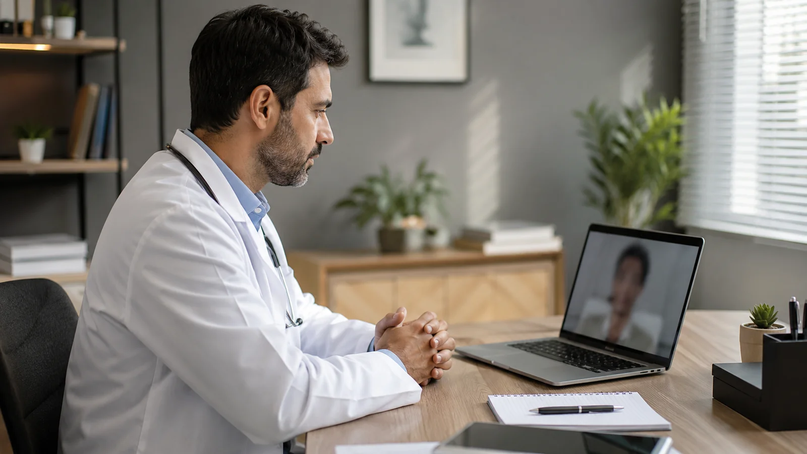 A scene representative of medical practice life in Singapore